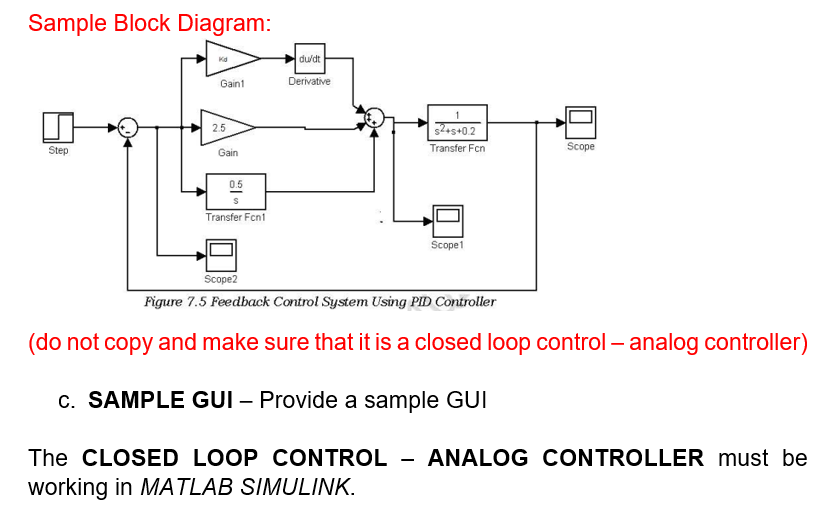 Analog Using Matlab Simulink, Design A Closed Loop 