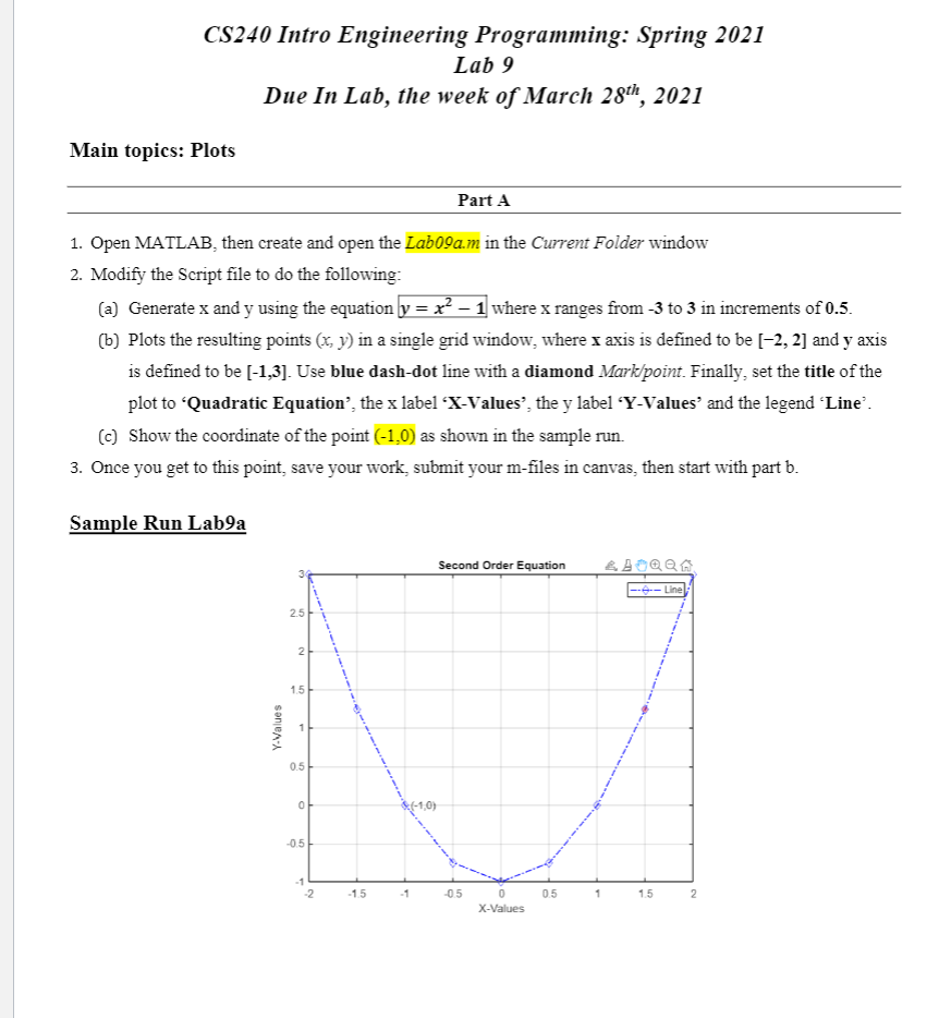 Solved CS240 Intro Engineering Programming: Spring 2021 Lab | Chegg.com