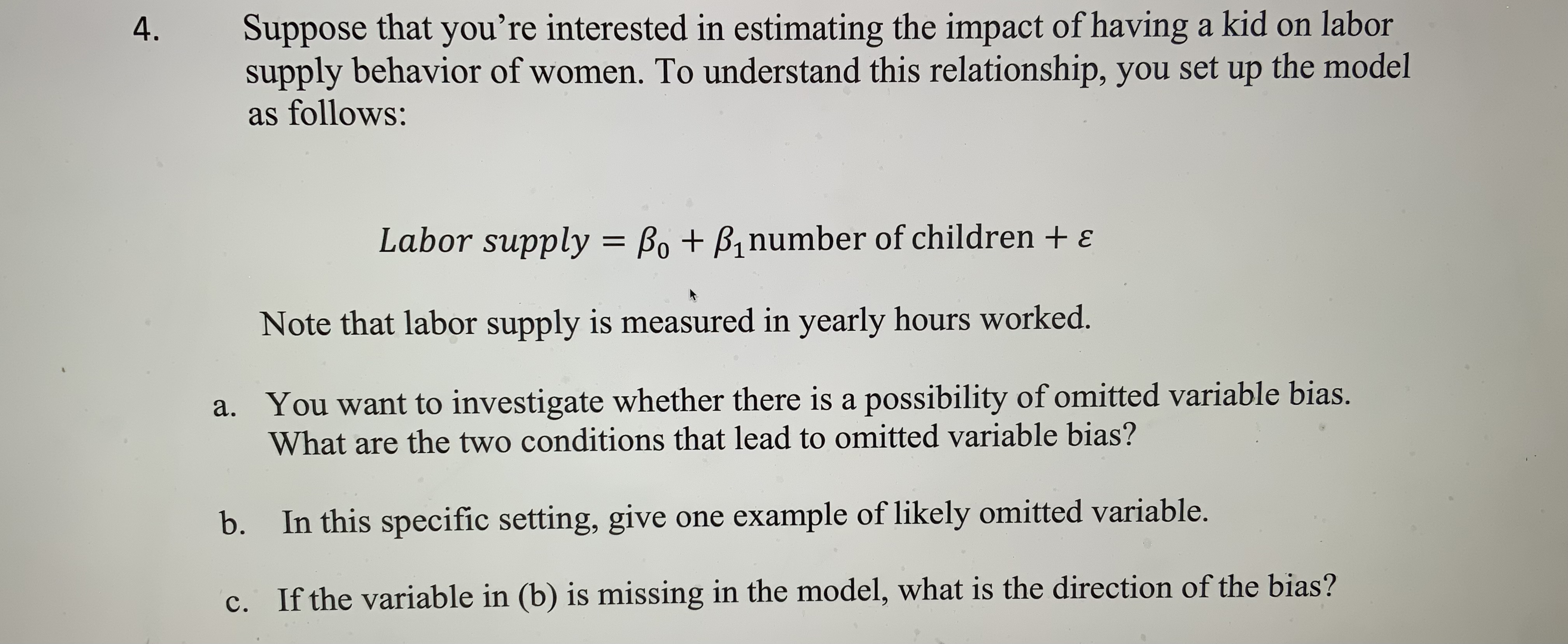 Solved Suppose that you're interested in estimating the | Chegg.com