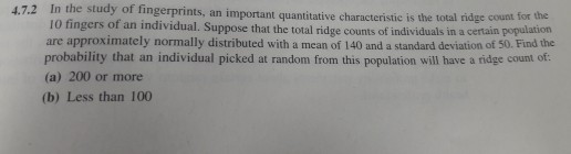 Solved HAPTER 4 PROBABILITY DISTRIBUTIONS (c) Between 100 | Chegg.com