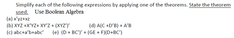 Solved Simplify Each Of The Following Expressions By | Chegg.com