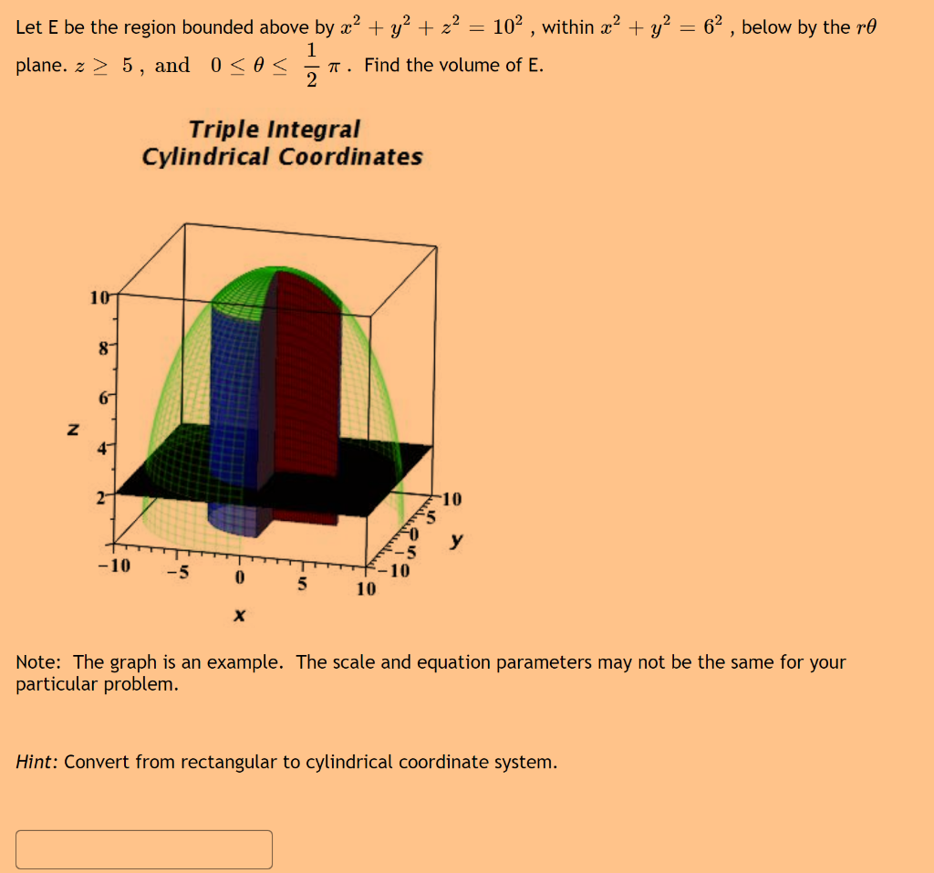 Solved Let E Be The Region Bounded Above By X2 Y2 Z2 Chegg Com