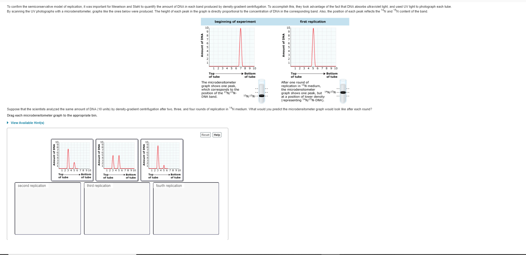Solved To confirm the semiconservative model of replication, | Chegg.com