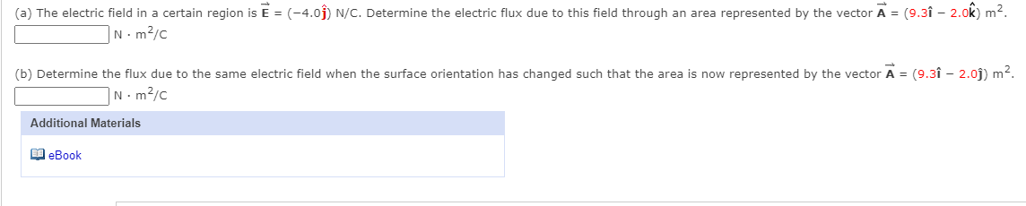 Solved (a) The electric field in a certain region is E = | Chegg.com