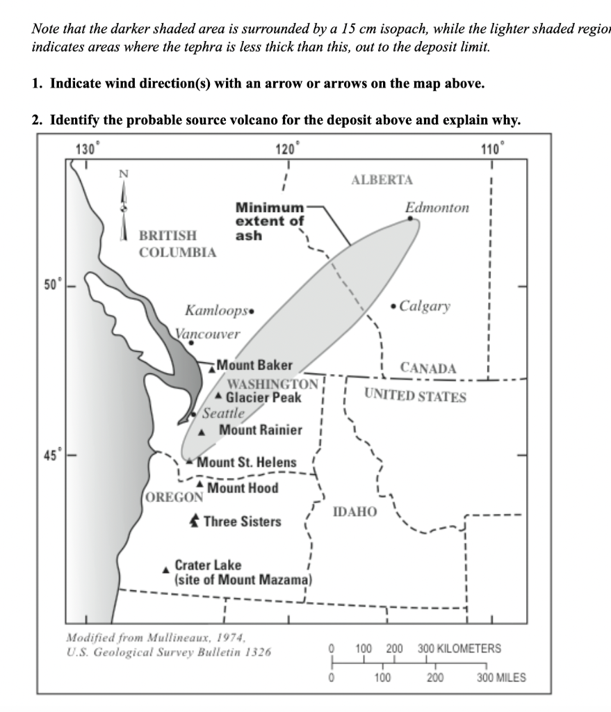 Solved 4. Do the isopach contours support your wind | Chegg.com