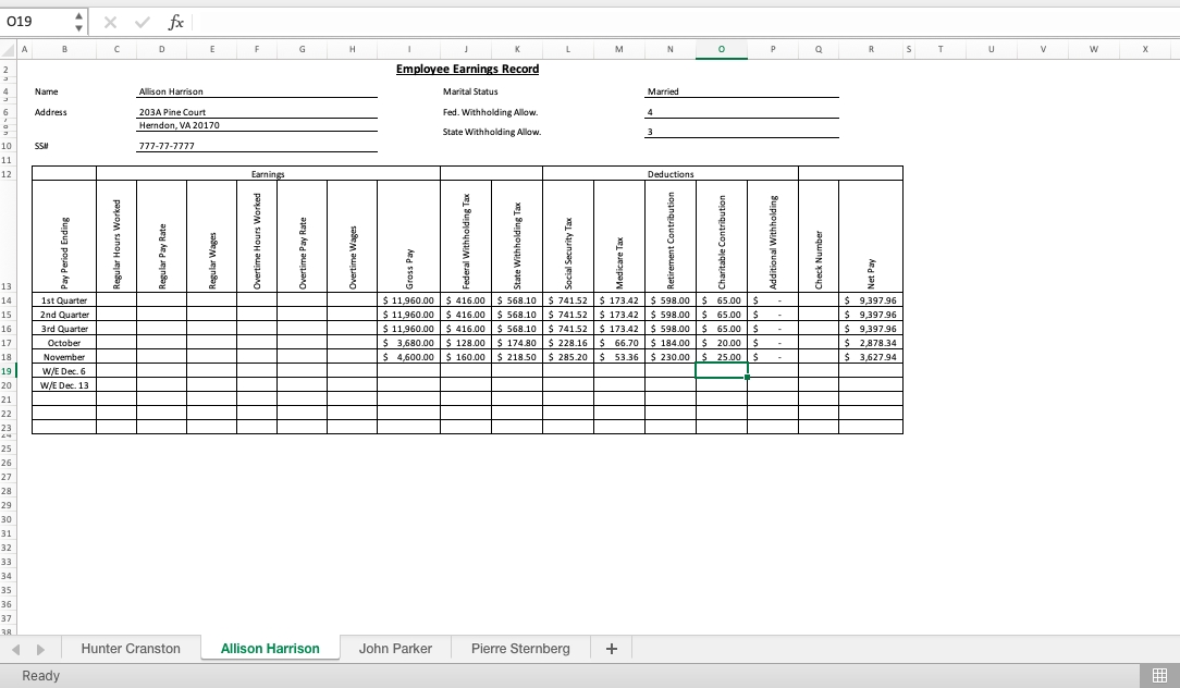 226 Payroll Accounting Chapter 7 Comprehensive