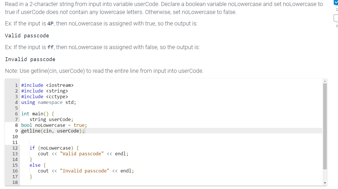 Solved Read In A Character String From Input Into Variable Chegg Com