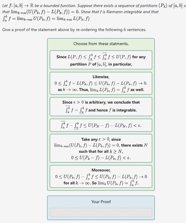 Solved Let F:[a,b]→R Be A Bounded Function. Suppose There | Chegg.com