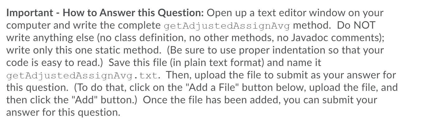 Solved Program this question in java for the method it asks | Chegg.com