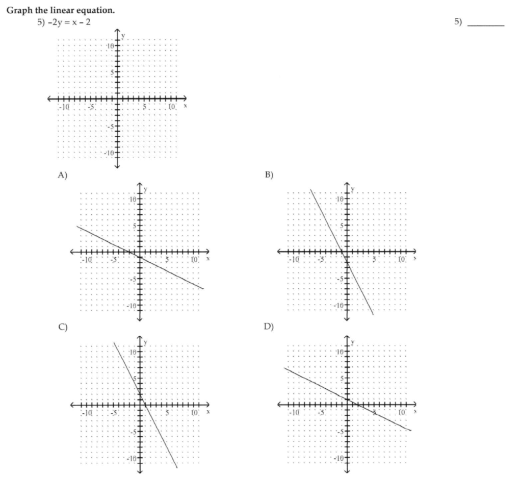 4(x − 5)   2y   6) − 10 responses