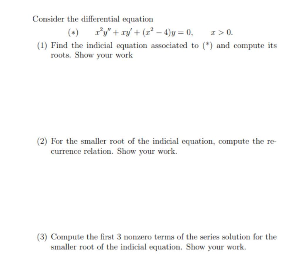 Solved differential equation may i get help on these | Chegg.com