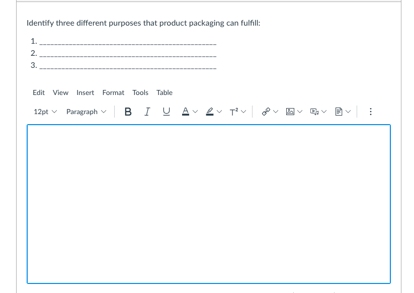 Solved Identify three different purposes that product | Chegg.com