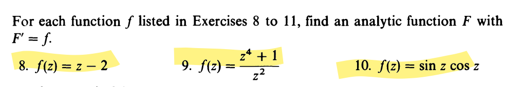 Solved For each function f ﻿listed in ﻿Exercises 8 to 11 , | Chegg.com