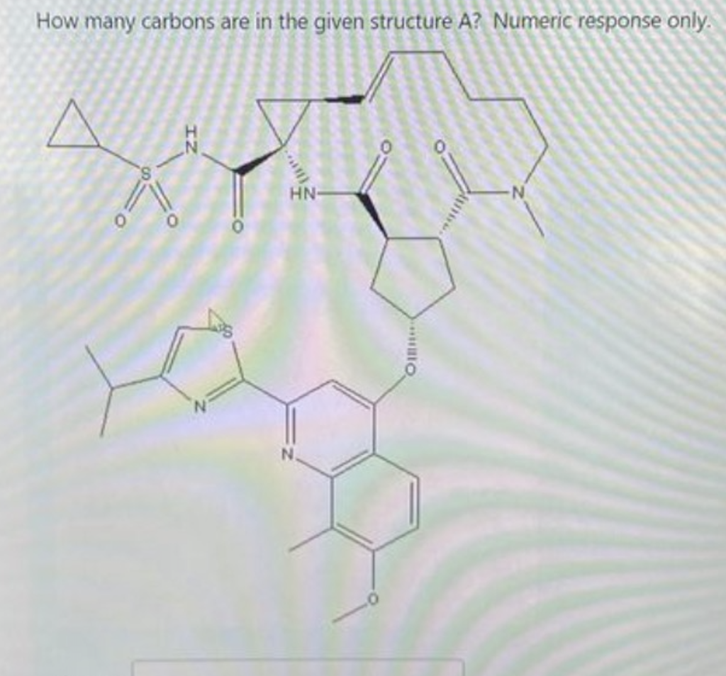 Solved How many carbons are in the given structure A? | Chegg.com