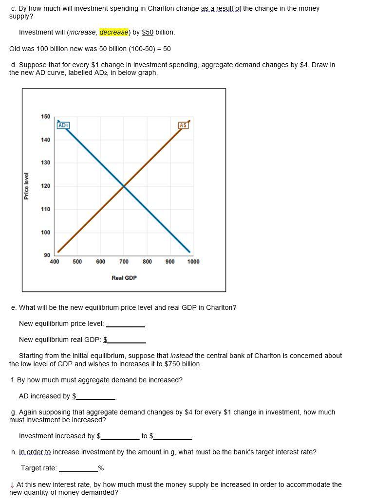 Solved 5. (10 Marks) The Money Market For The Economy Of | Chegg.com