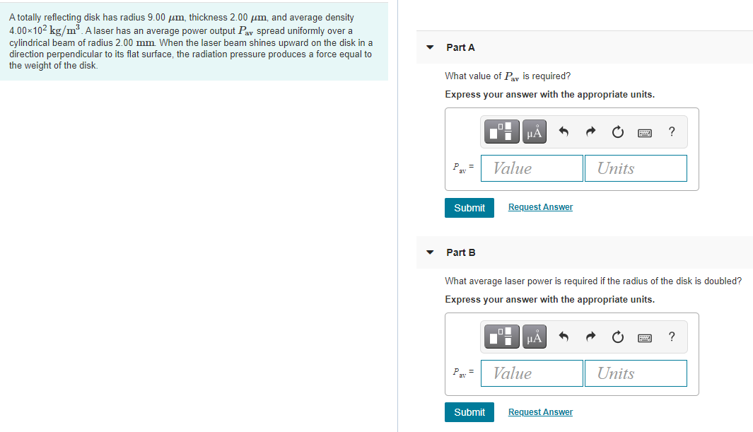 Solved A totally reflecting disk has radius 9.00 pm, | Chegg.com