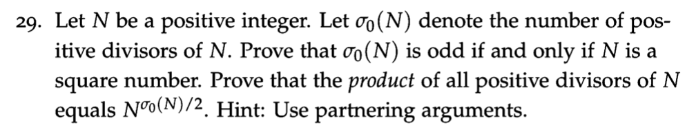 Let N be a positive integer and let sigma_(0)(N) | Chegg.com