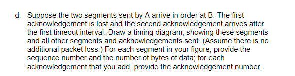 Solved 3. Host A and B are communicating over a TCP | Chegg.com