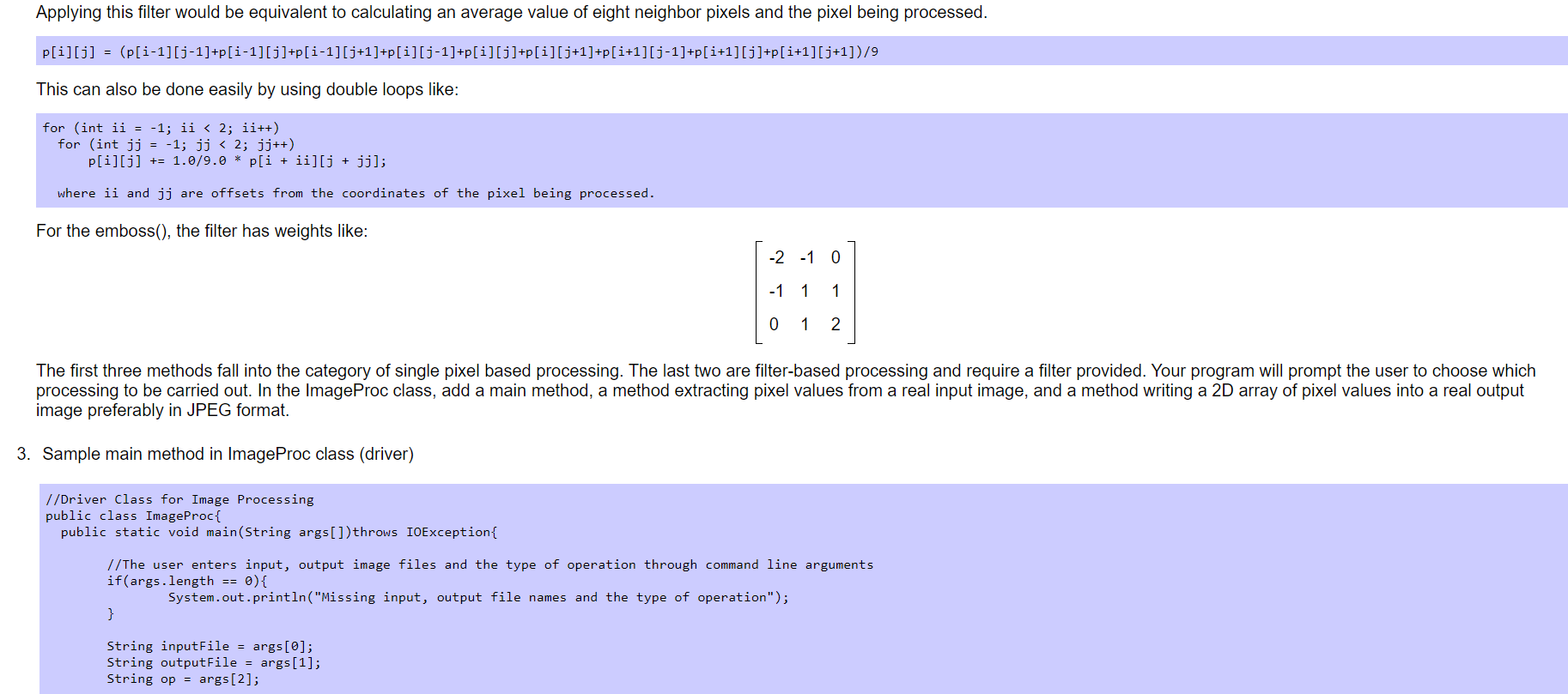 Programming Assignment: Image Processing Part II | Chegg.com