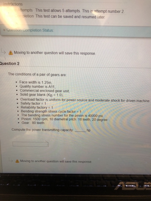 Solved tempts This test allows 5 attempts. This is attempt | Chegg.com