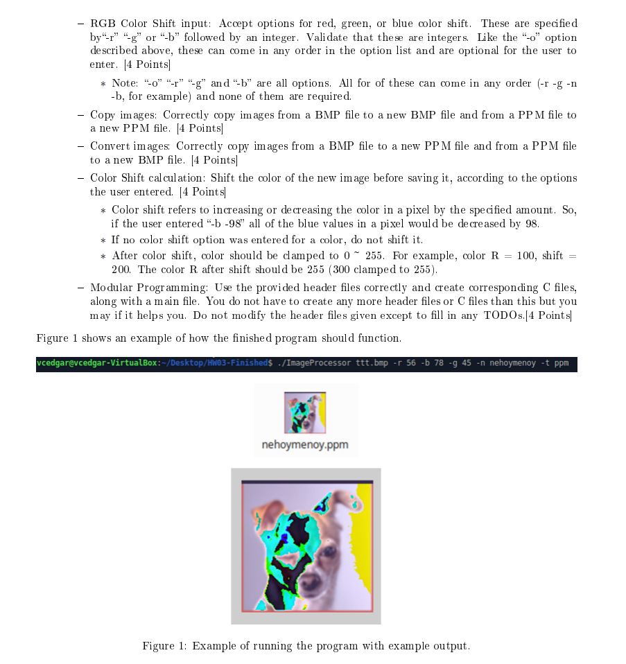Image Processing Summary: In this homework, you will | Chegg.com