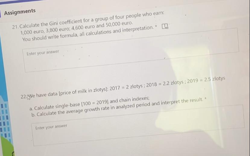 Solved Assignments 21 Calculate The Gini Coefficient For A Chegg Com   Phphnbx1G