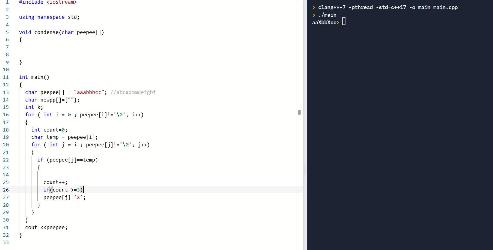 Solved im trying to make a simple program that deletes | Chegg.com