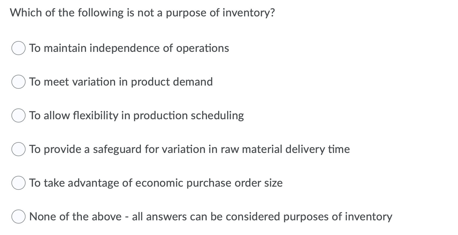 solved-which-of-the-following-is-not-a-purpose-of-inventory-chegg