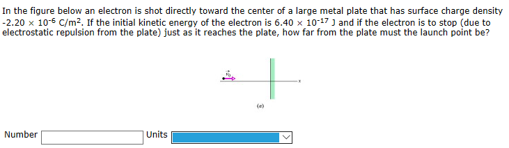 Solved In the figure below an electron is shot directly | Chegg.com