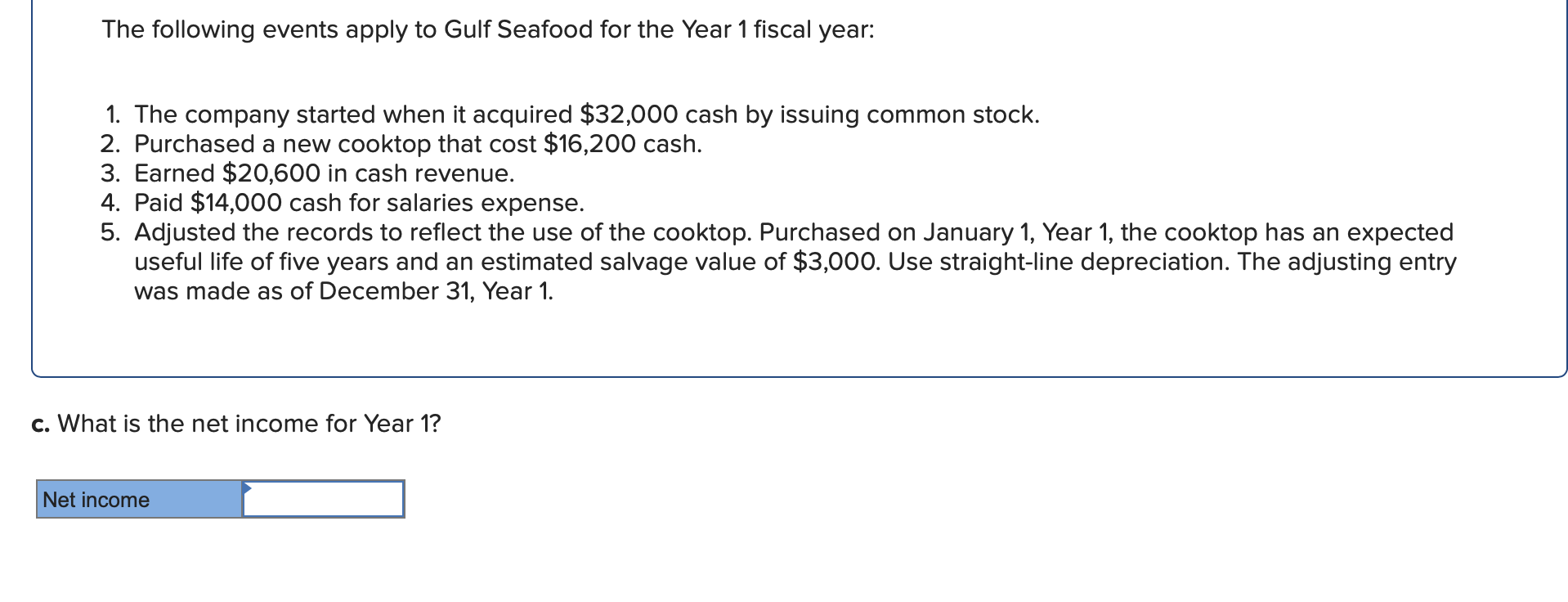 Solved The following events apply to Gulf Seafood for the