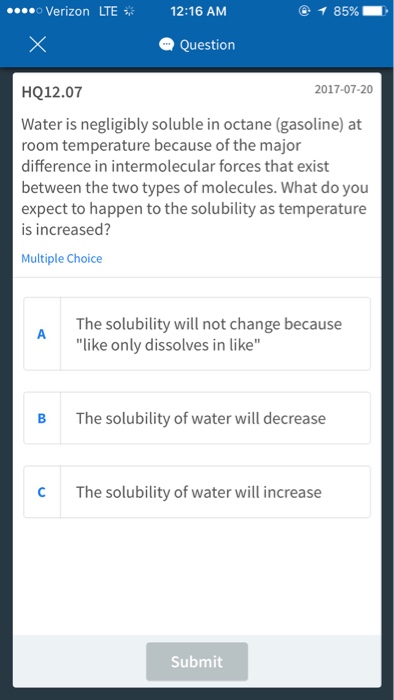 is gasoline soluble in water