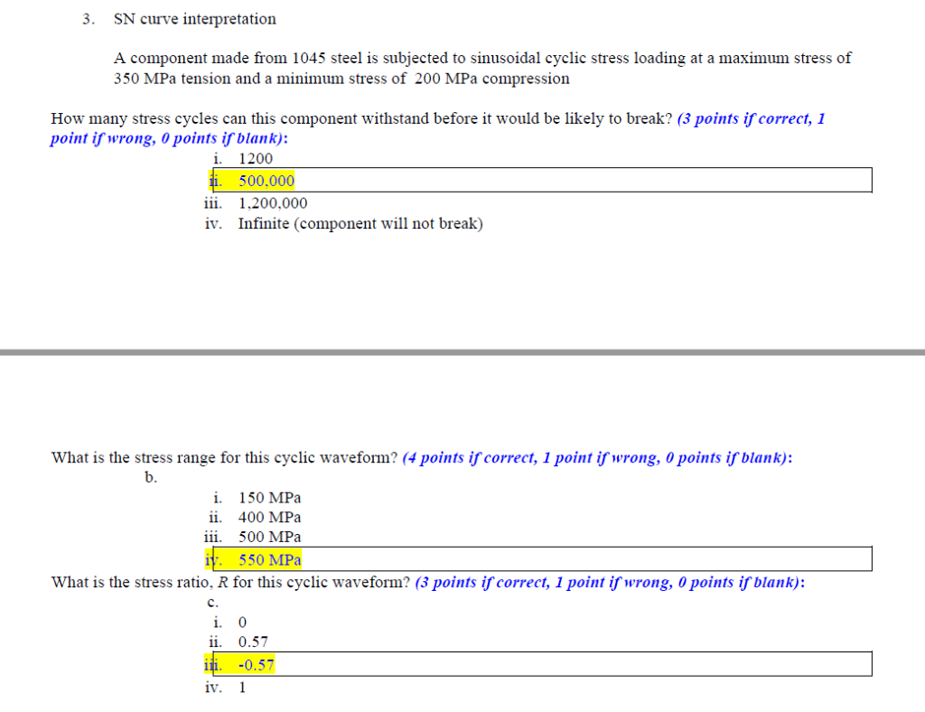 Solved CORRECT ANSWER IS HIGHLIGHTED IN YELLOW, I | Chegg.com