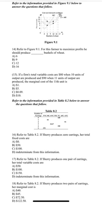 Solved Refer To The Information Provided In Figure 9.1 Below | Chegg.com