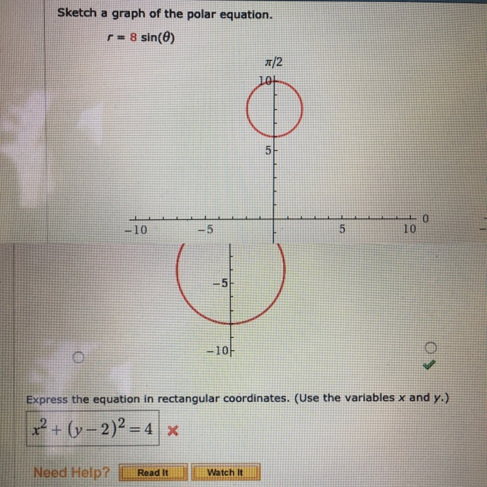 Express the equation in rectangular coordinates hotsell