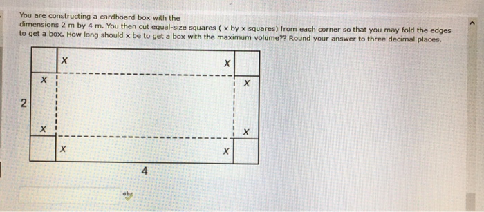 Solved You are constructing a cardboard box with the | Chegg.com