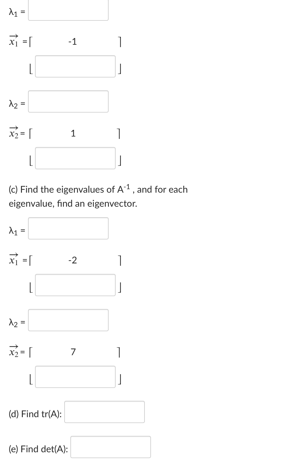 Solved Answer the following questions about the given matrix | Chegg.com