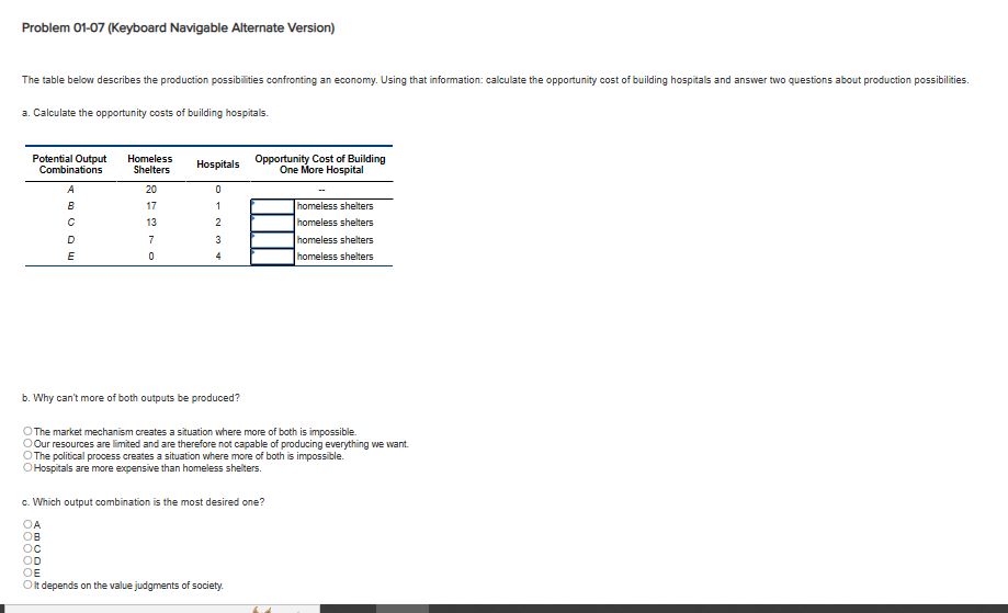 Solved Problem 01-07 (Keyboard Navigable Alternate Version) | Chegg.com