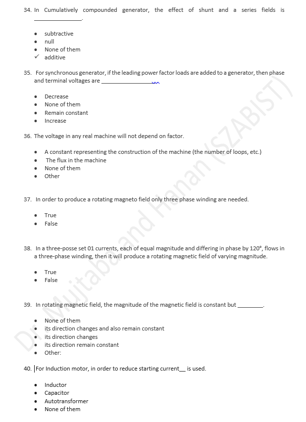 Solved Need the correct answers of the MCQ's below. Some of | Chegg.com