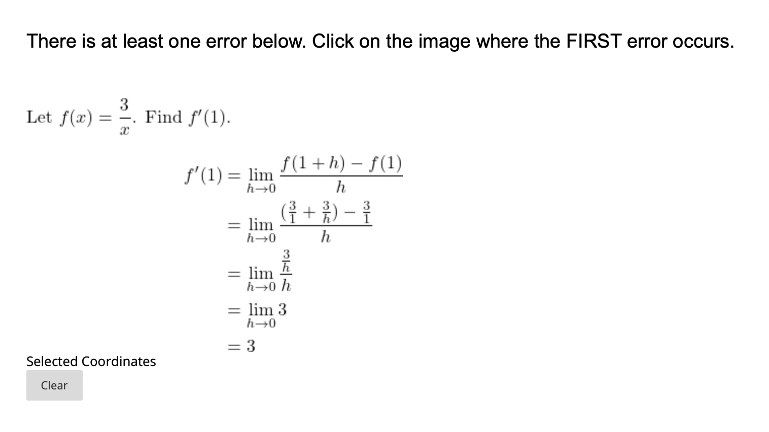 Solved There is at least one error below. Click on the image | Chegg.com