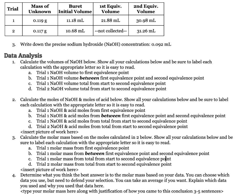 Solved Please help on 3(a-d) and 4, all data is provided. I | Chegg.com