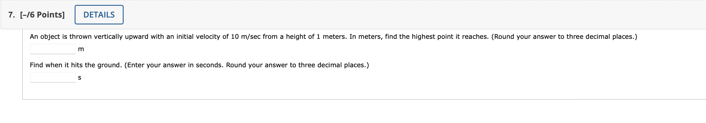 Solved m Find when it hits the ground. (Enter your answer in | Chegg.com
