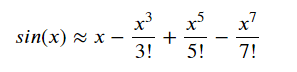 Solved The following is the Taylor series approximation for | Chegg.com