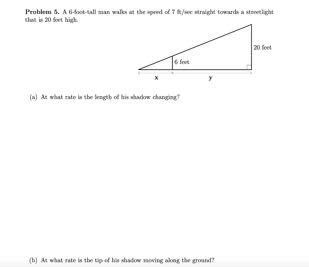 solved-problem-5-a-6-foot-tall-man-walks-at-the-speed-of-7-chegg