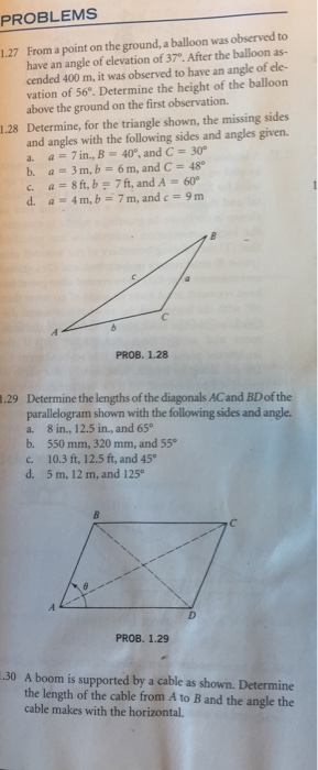 Solved PROBLEMS From a point on the ground, a balloon was | Chegg.com