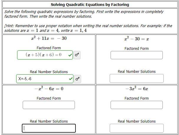 Solved Solving Quadratic Equations by Factoring Solve the | Chegg.com