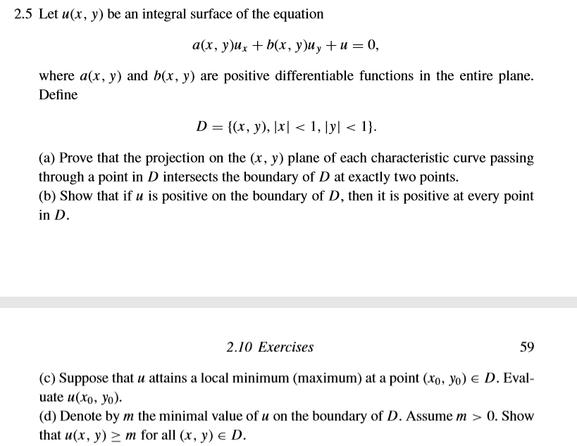 Solved 2 5 Let U X Y Be An Integral Surface Of The Equa Chegg Com