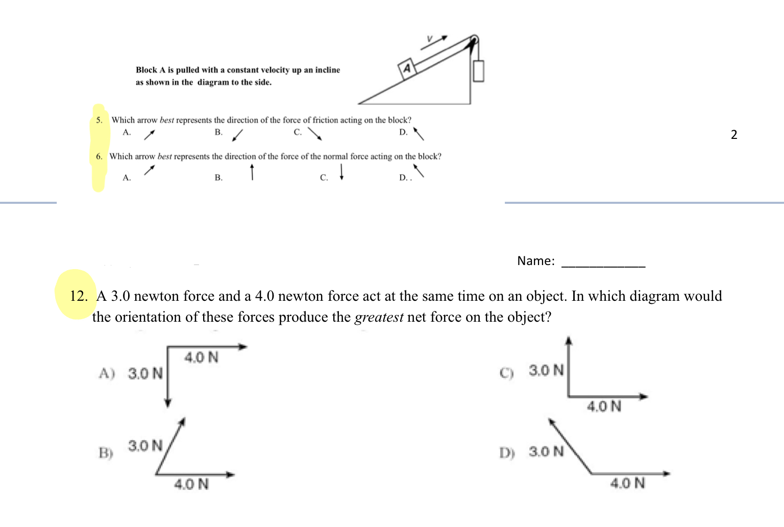 Solved Block A ﻿is pulled with a constant velocity up an