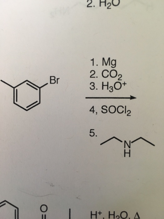 Solved 2. H20 1. Mg 2. CO2 3. H3O+ 4, SOCI2 0 | Chegg.com