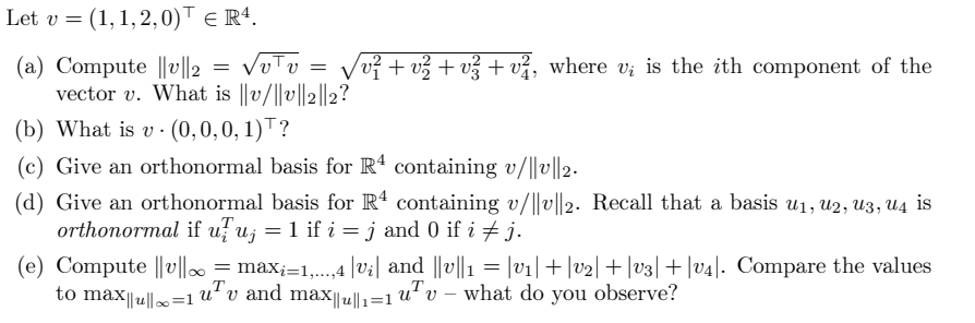 Solved 12 Let U 1 1 0 2 V 2 1 1 4 And W Chegg Com
