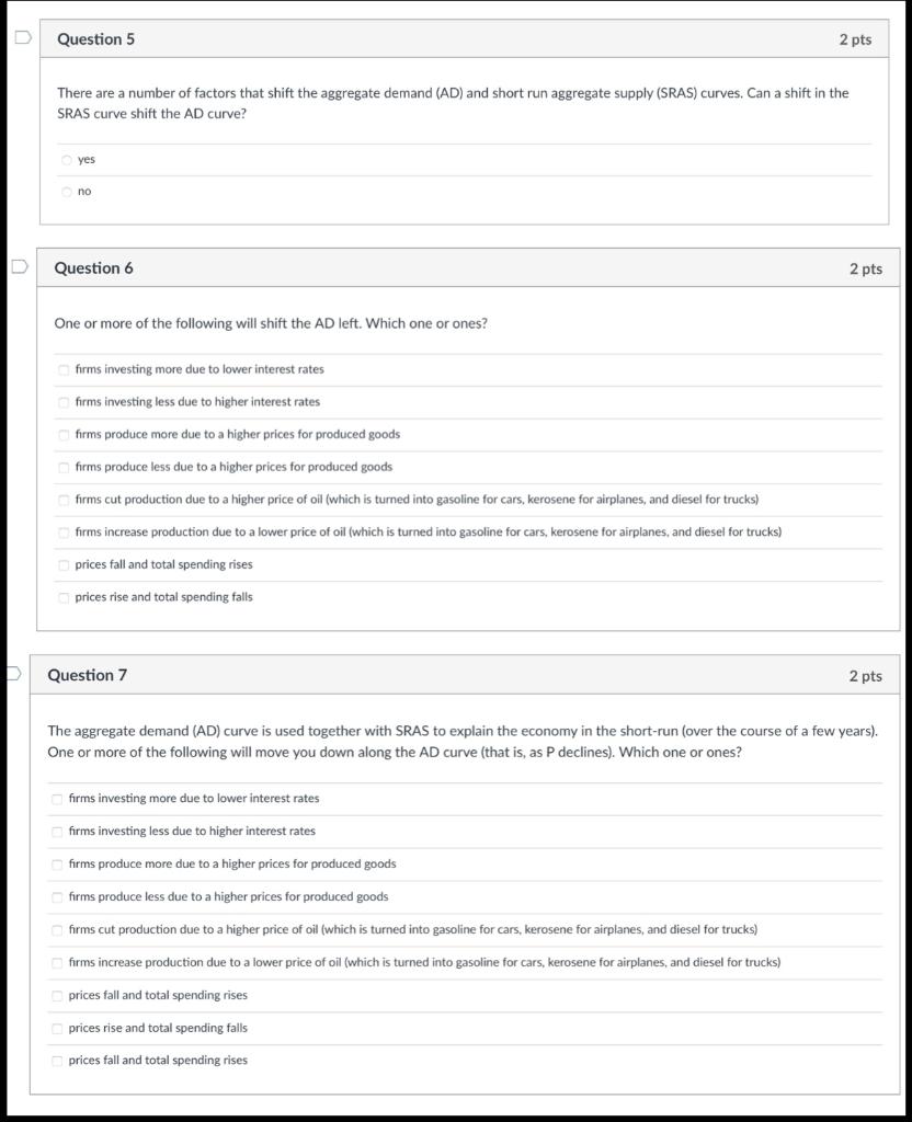 Solved D Question 5 2 pts There are a number of factors that | Chegg.com